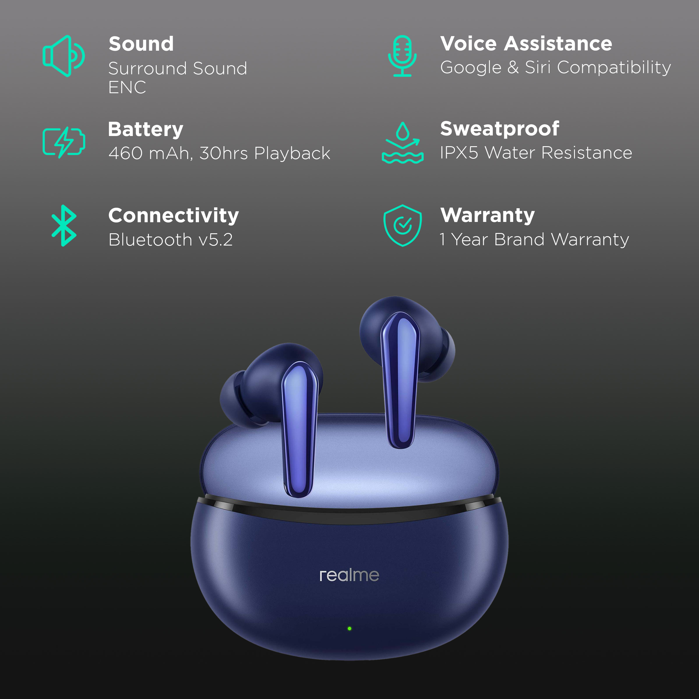 Realme air buds online neo warranty